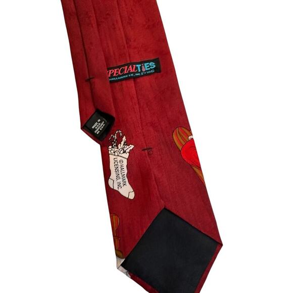 Hallmark Men's Red Santa Christmas Tie - Picture 5 of 6